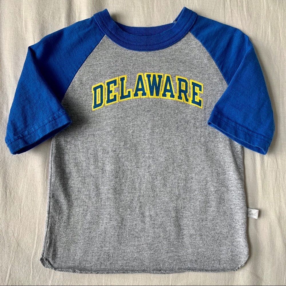 Delaware University Ringer Top Size 2